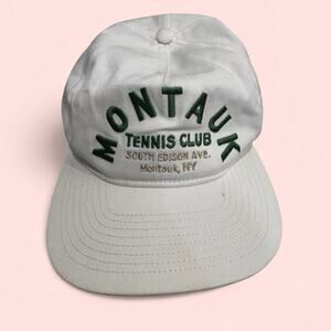 Anthropologie Montauk Tennis Club Baseball Hat Women’s White Coney Island Picnic